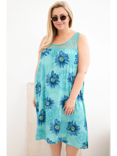 Рокля на цветя Kesi Włoski Plus Size