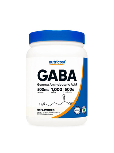 GABA / ГАБА (Гама-аминобутирова киселина) 500 g прах | Nutricost