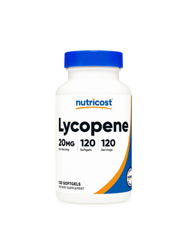 Ликопен 20 mg + витамин Е 120 капсули | Nutricost