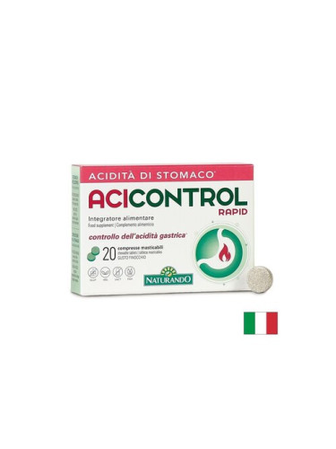 Формула при киселини и парене в стомаха с бързо действие, AciControl Rapid, 500 mg, 20 дъвчащи табле