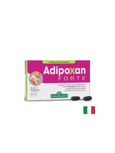 CLA 1000 mg + Уакаме 200 mg – Контрол на теглото и мастния метаболизъм, Adipoxan Forte, 30 софтгел к