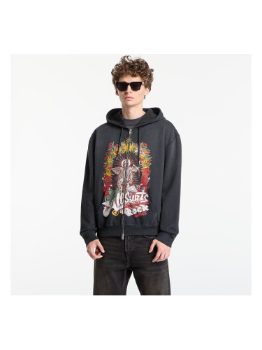Суитшърт AllSaints Roque Zip Hoody Washed Black M