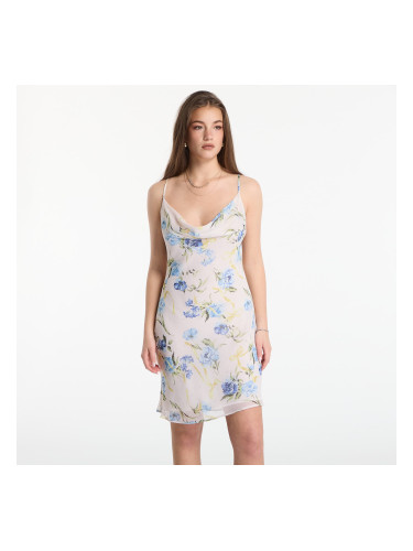 Облекло GUESS Sl Linda Mini Slip Dress Ribbon Floral Print XS