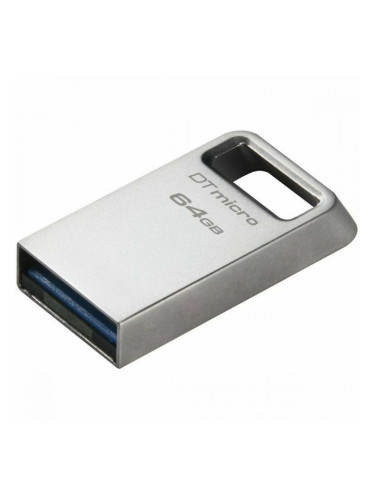 USB стик Kingston Micro Черен Сребрист 64 GB