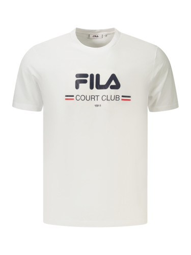 Бяла тениска с къс ръкав FILA