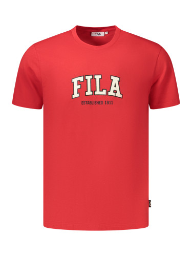 Червена мъжка тениска Fila