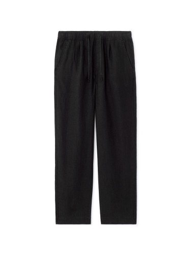 Черни ленени панталони Celio Lolinos