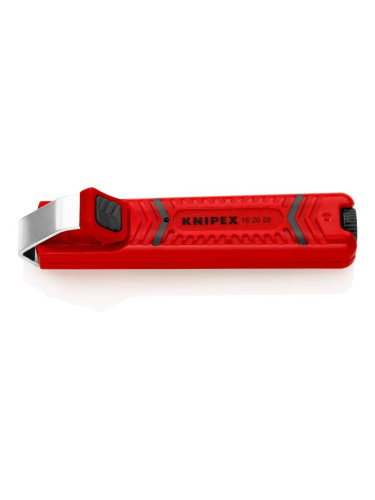 Нож за премахване на изолация, за кабели ф8-28mm, 130mm, регулируем, Knipex 16 20 28 SB