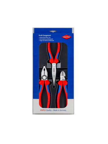 Клещи Knipex 00 20 11, стандартни, комплект, 200mm, 1000V, 3 бр.
