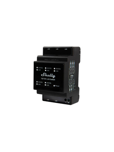 Суич Ethernet, 5-портов, DIN, Shelly LAN Switch, 266830