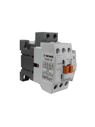 Контактор 230VAC, 3P, 18A, VJX5-18, NO