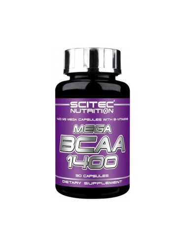 SCITEC - Mega BCAA 1400 - 90 Капсули