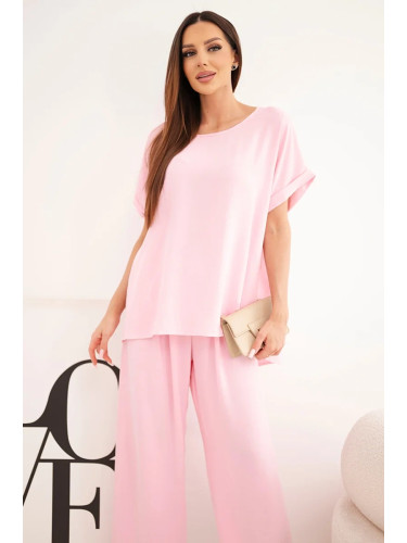 Дамски комплект plus size Kesi Włoski в розово