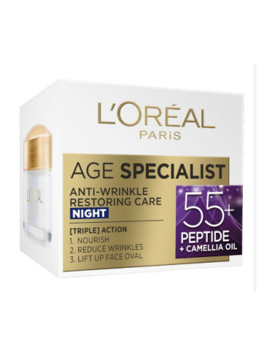 L'oreal Paris Age Specialist 55+ Нощен крем за лице