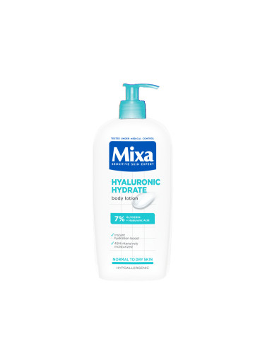Mixa Hyaluronic интензивно хидратиращ лосион за тяло за нормална към суха кожа