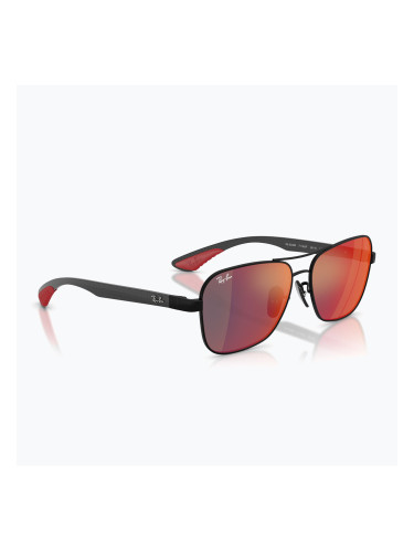 Слънчеви очила Ray-Ban Rb8336M Scuderia matt black/dark grey mirror blue/red