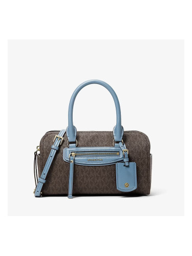 Michael Kors Jet Set Travel Extra-Small Signature Logo Duffel Crossbody Bag Chambray Universal