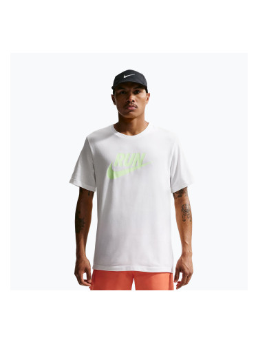 Мъжка тениска за бягане Nike Dri-Fit Running white/barely volt