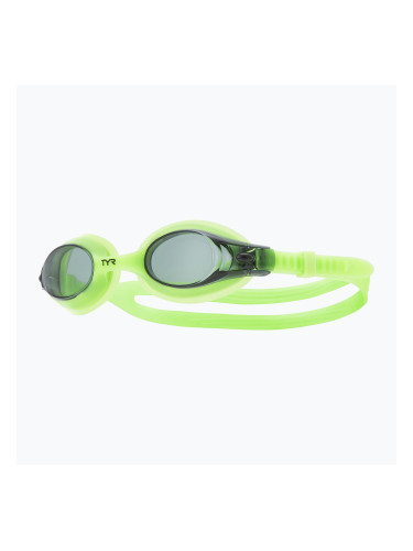 Детски очила за плуване TYR Swimple smoke/ fluo green