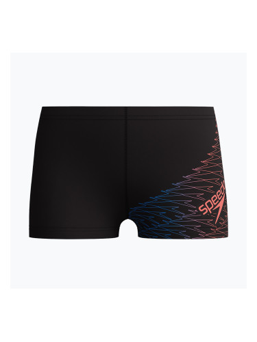 Детски боксерки за плуване Speedo Medley Logo Aquashort anthracite/neon coral