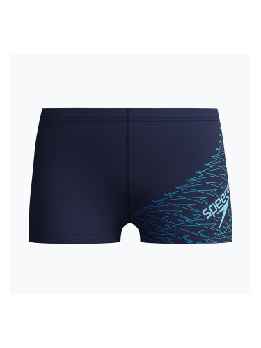 Детски боксерки за плуване Speedo Medley Logo Aquashort peacoat/sugar blue