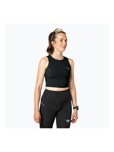 DYNAFIT Женска тениска за бягане Trail Crop Top black out