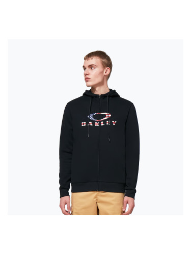Мъжки потник Oakley Bark 2.0 Hoodie FZ black/american flag