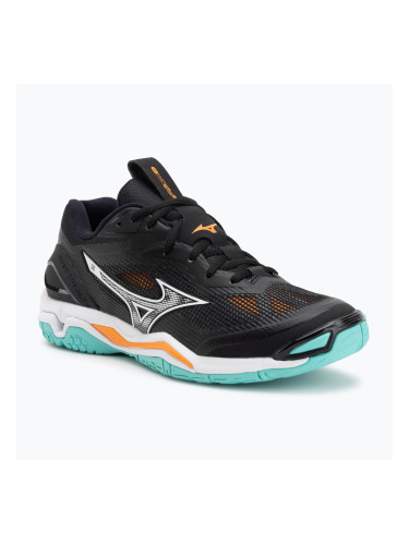 Обувки за хандбал Mizuno Wave Stealth 6 black/tangelo/ice green