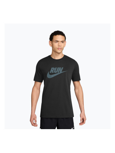 Мъжка тениска за бягане Nike Dri-Fit Running black/mineral slate
