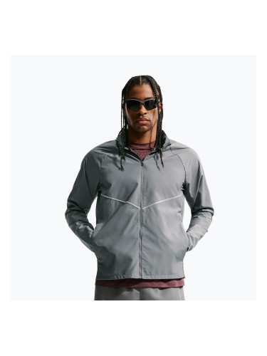 Мъжко яке за бягане Nike Miler Repel UV smoke grey/smoke grey