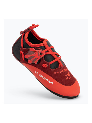 Детска обувка за катерене La Sportiva Stickit chili/ poppy