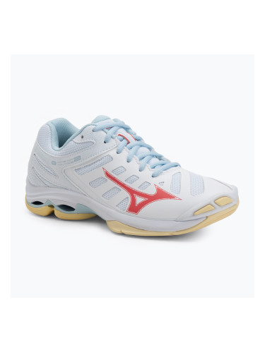 Дамски обувки за волейбол Mizuno Wave Voltage 2 white/calypso coral/pale banan