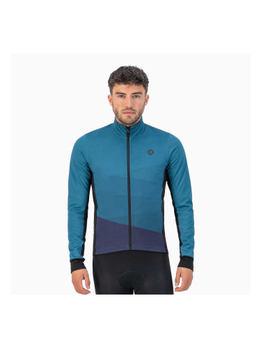 Мъжко яке за колоездене Rogelli Tarax Winter Jacket blue
