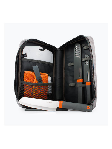 Комплект туристически ножове GSI Outdoors Santoku Knife 7 бр. grеy