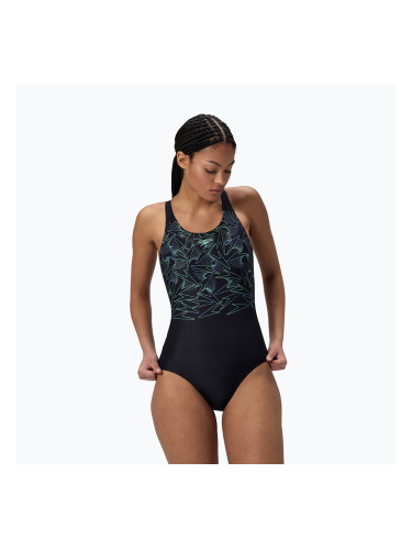 Дамски цял бански костюм Speedo HyperBoom Placement Muscleback alfalfa green