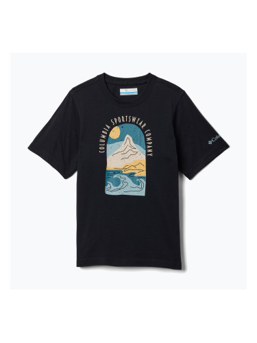 Детска тениска Columbia Valley Creek II Graphic black/cosy coastline