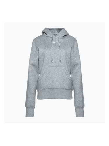 Дамски суитшърт Nike Sportswear Phoenix Fleece тъмно сиво heather/sail