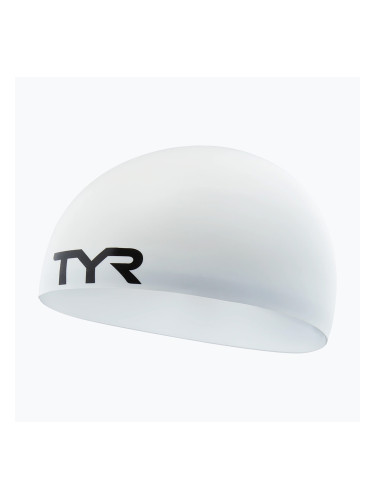 Шапка за плуване TYR Stealth-X Racing white