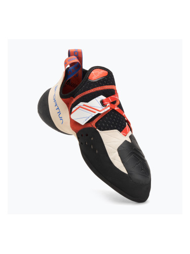 Дамски обувки за катерене La Sportiva Solution white/lily orange