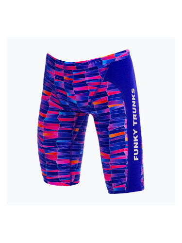 Детски шорти за плуване тип клин Funky Trunks Training Jammers warped waves