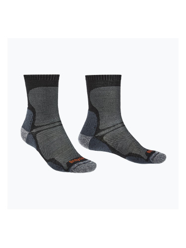 Мъжки туристически чорапи Bridgedale Hike Ultralight Performance Crew black
