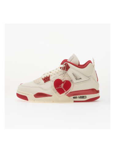 Сникърси Air Jordan 4 Retro "Love Letter" W Pale Ivory/ Sierra Red-Tough Red EUR 38.5
