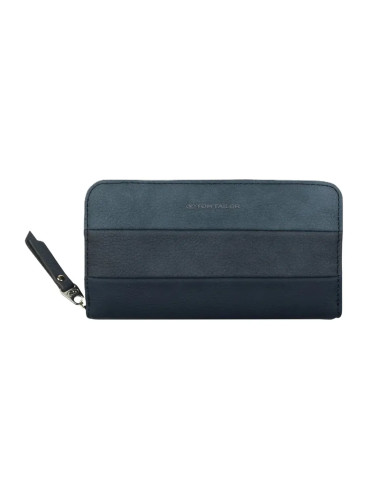 Дамски портфейл Tom Tailor - Ellen Long Zip, син