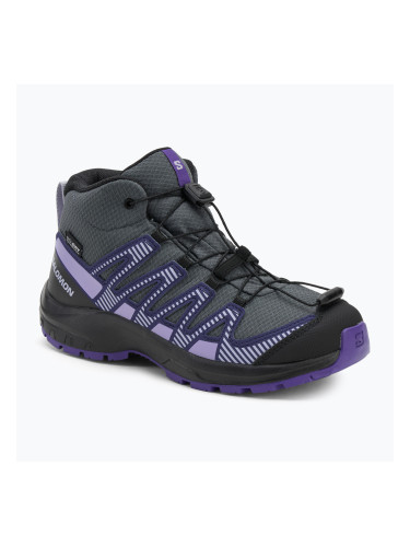 Детски туристически обувки Salomon XA Pro V8 MID WP turbulence / black / liberty