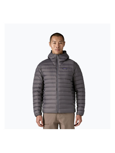 Мъжко пухено яке Patagonia Down Sweater Hoody forge grey w/forge grey