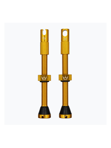 Peaty's X Chris King MK2 Presta Комплект безкамерни вентили 60 мм златни