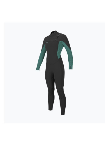 Дамски неопренов костюм за плуване O'Neill Hyperfreak 5/4+ Chest Zip Full raven/bristol