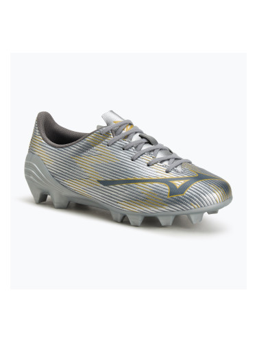 Детски футболни обувки Mizuno α II Select Jr Md galaxy silver/8605 c/gold