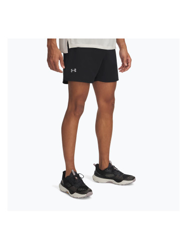 Мъжки къси панталони за бягане Under Armour Trail Run Launch black / reflective