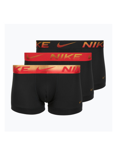 Мъжки боксерки Nike Dri-Fit Essential Micro Trunk 3 чифта blk/uni red/blk/uni red metallic gradient wb